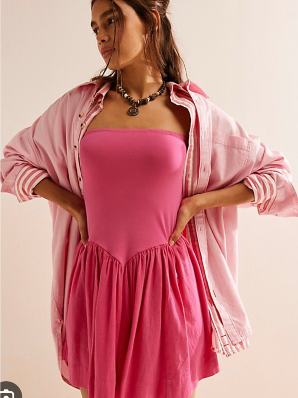Free People Onda Dropwaist Tube Mini
